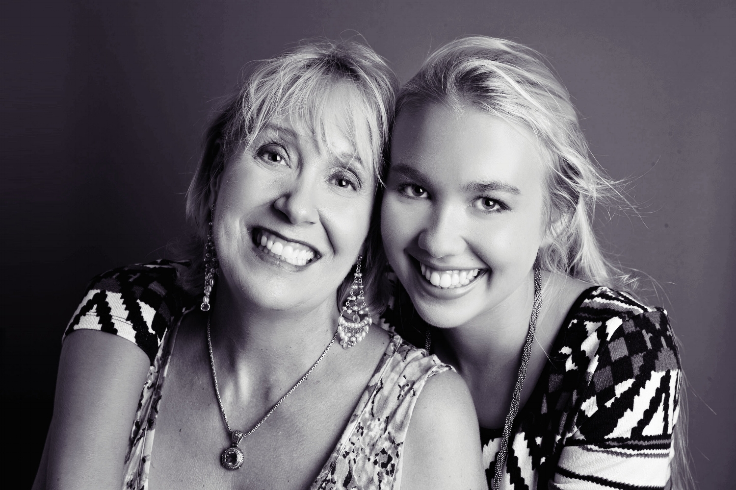 Laughing Mother and Daughter - Rose Pierce Portrait