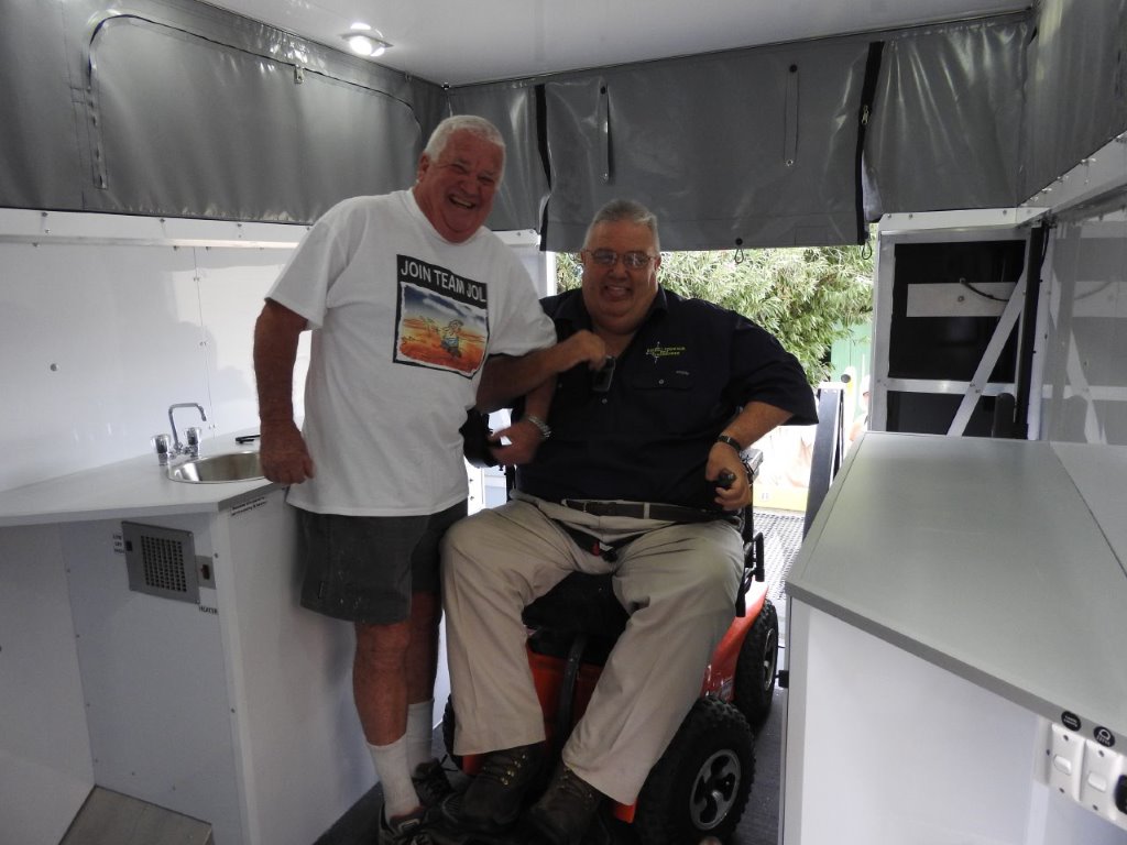 Darrell and Jol in the finished van.