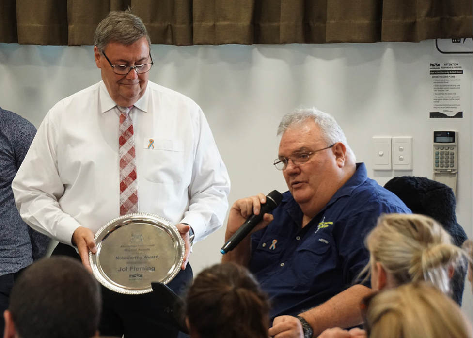 Jol received 2 awards in 2016 from the Mayor of Alice Springs for his services to the community