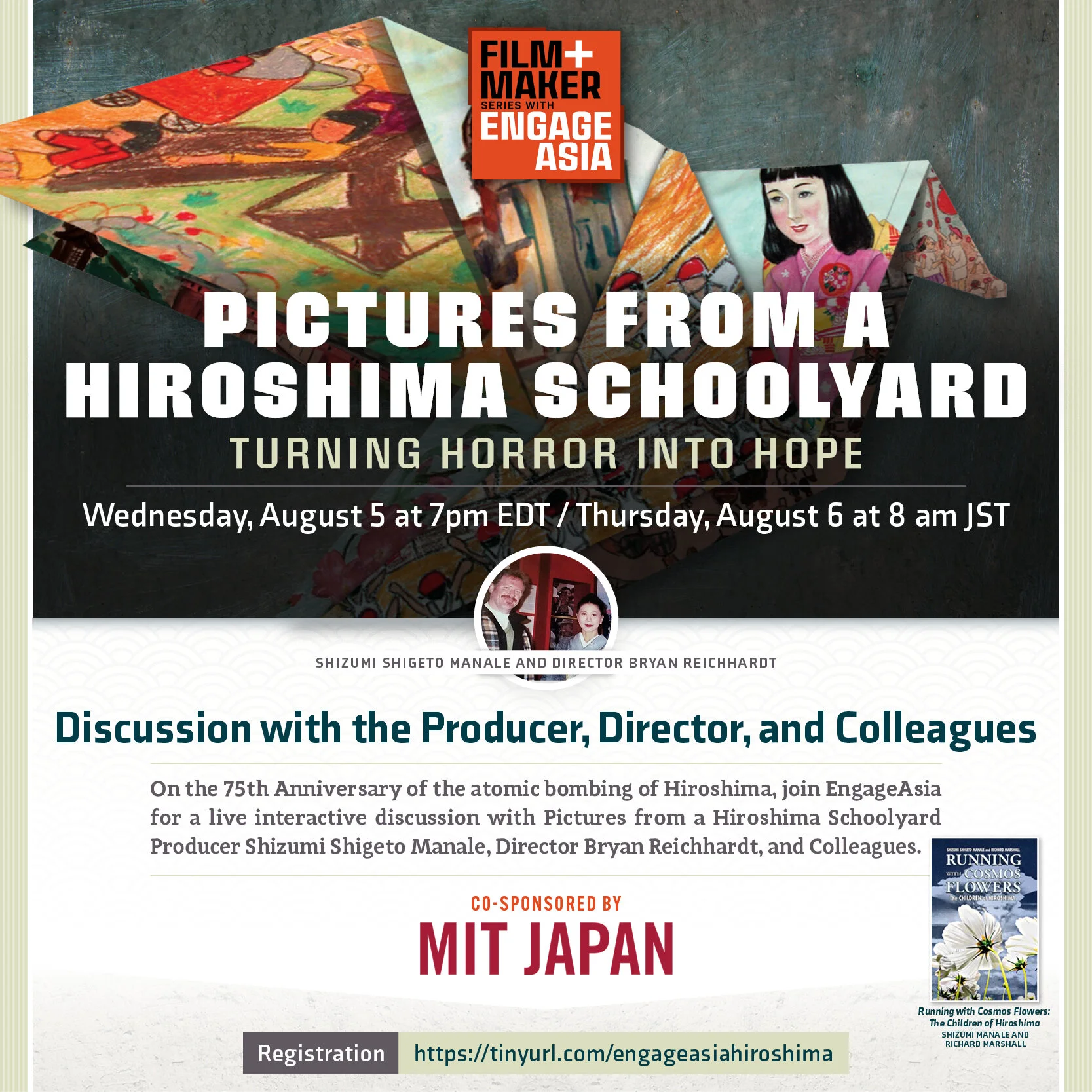 Film+Makers Series Featuring Shizumi Shigeto Manale, Bryan Reichhart, and Colleagues from the Film Pictures from a Hiroshima Schoolyard