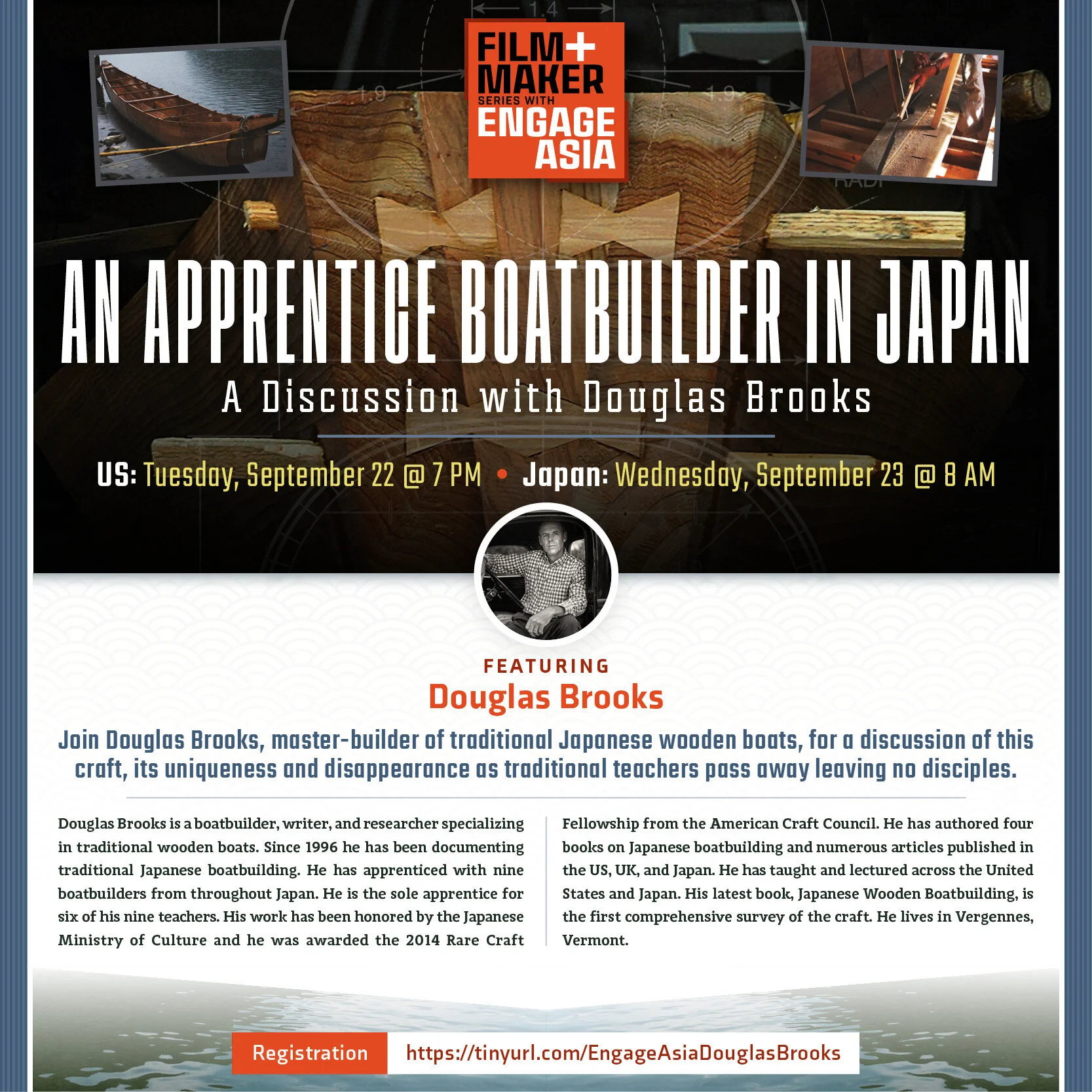 Film+Makers Series:  An Apprentice Boatbuilder in Japan - A Discussion with Douglas Brooks