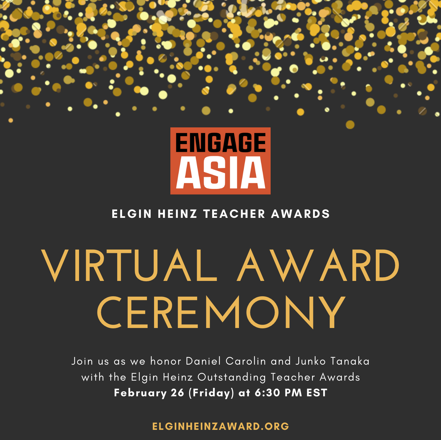 Elgin Heinz Teacher Award Virtual Ceremony