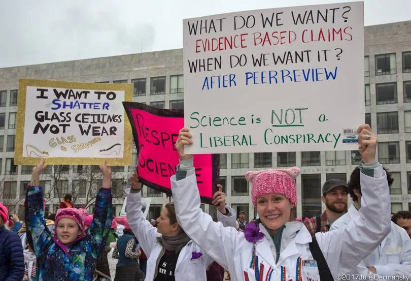 Wendy and her daughter at the Women's March on Washington 