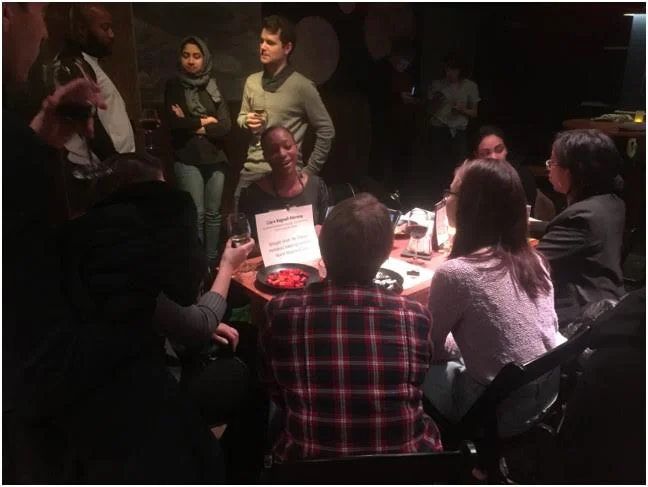 "Pregame your brain", an educational happy hour we hosted with a local science event space, Caveat. (Dec,2017)