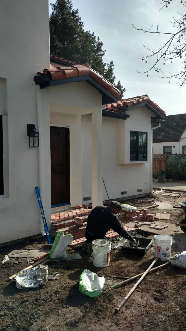 CUSTOM EXTERIOR STONE AND BRICK WORK
