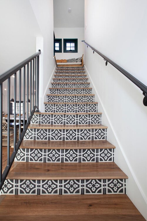 Custom Tile Stair Risers