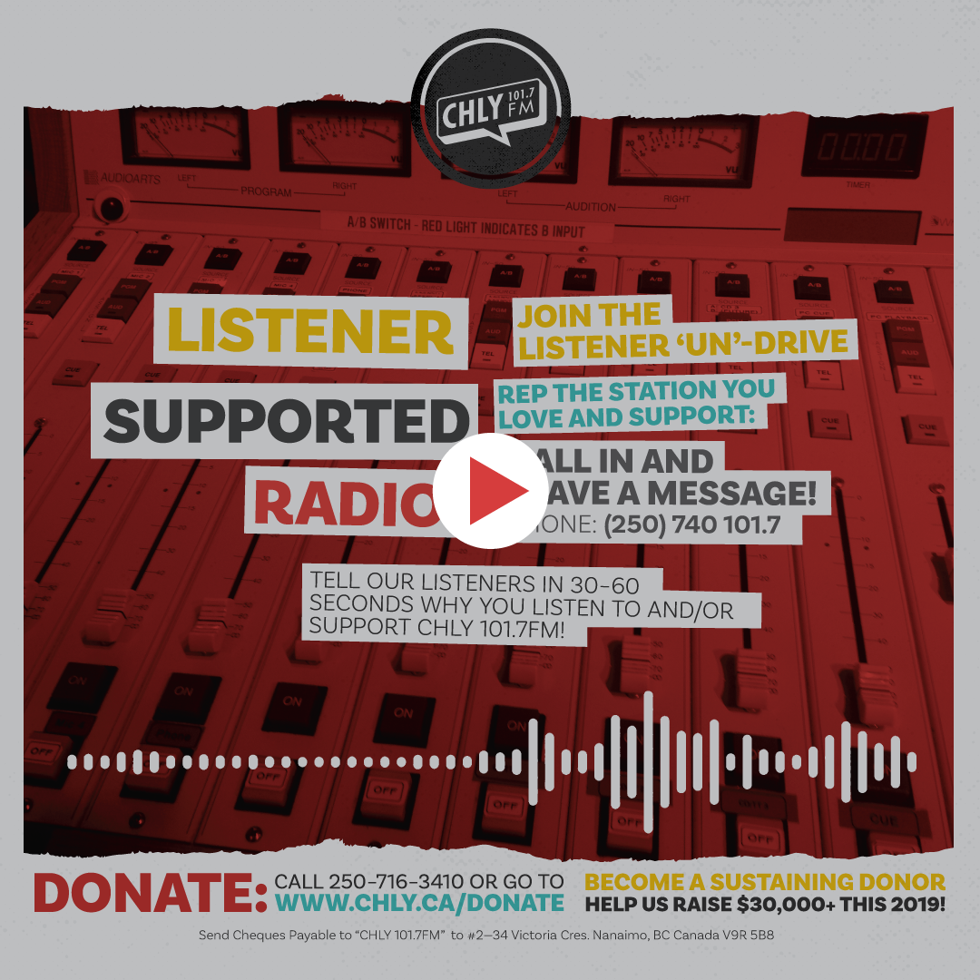 Be like Wayne. Support CHLY 101.7FM for $5/month!