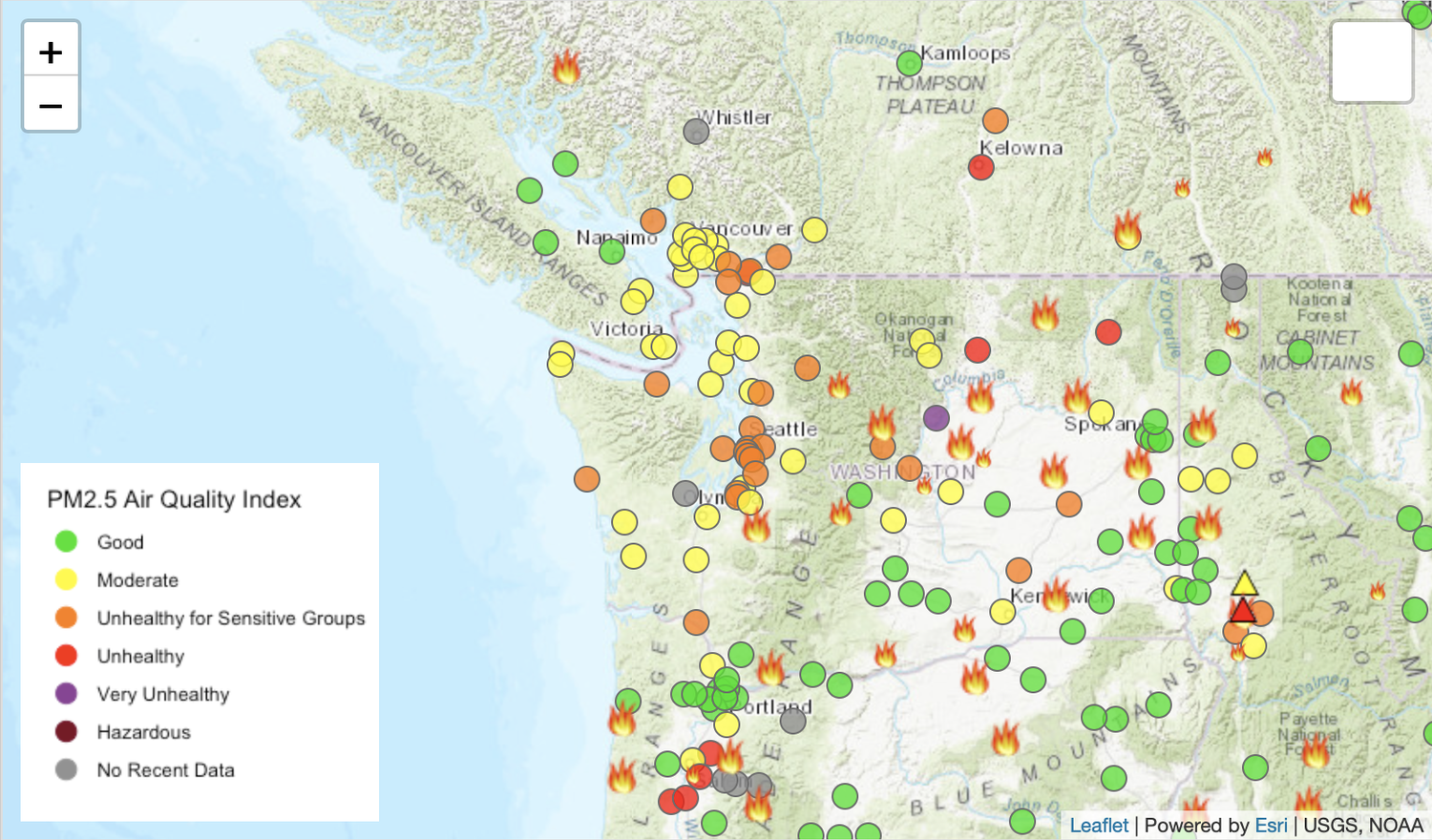 Smoke from Washington State wildfires hazes south coast episode artwork