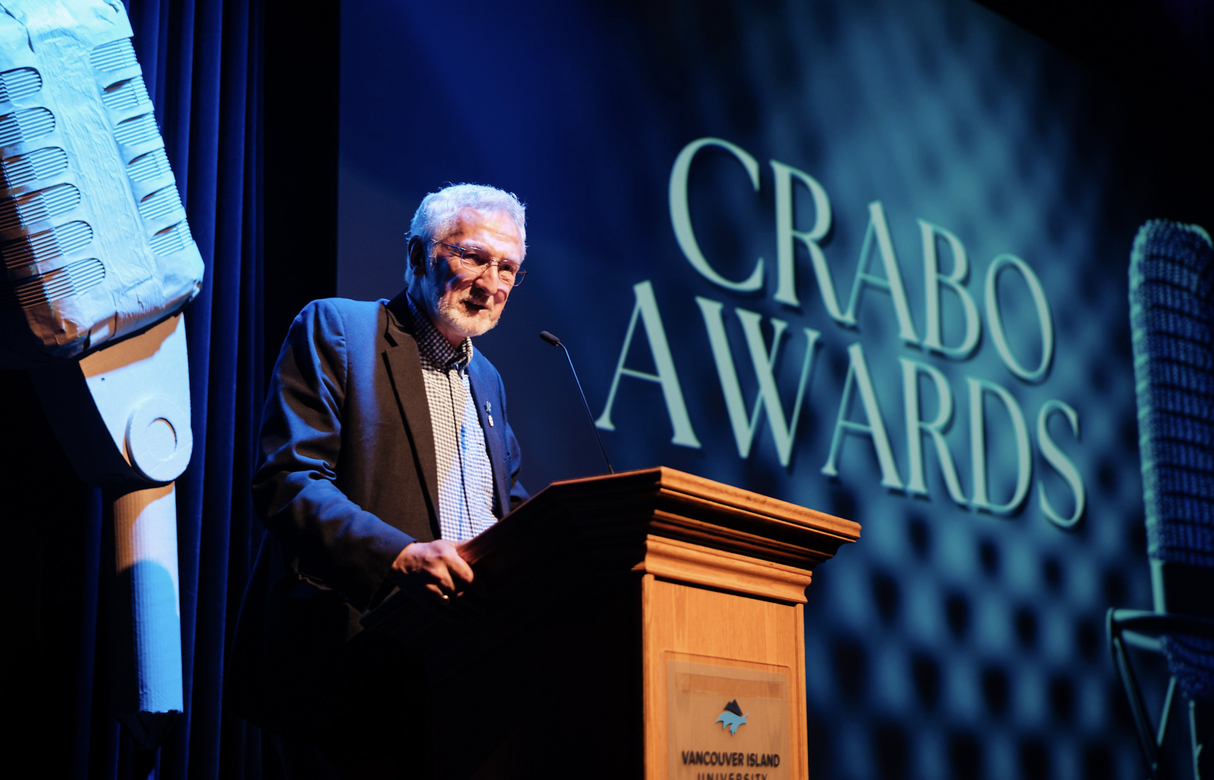Mayor Leonard Krog opens the Crabo awards gala.