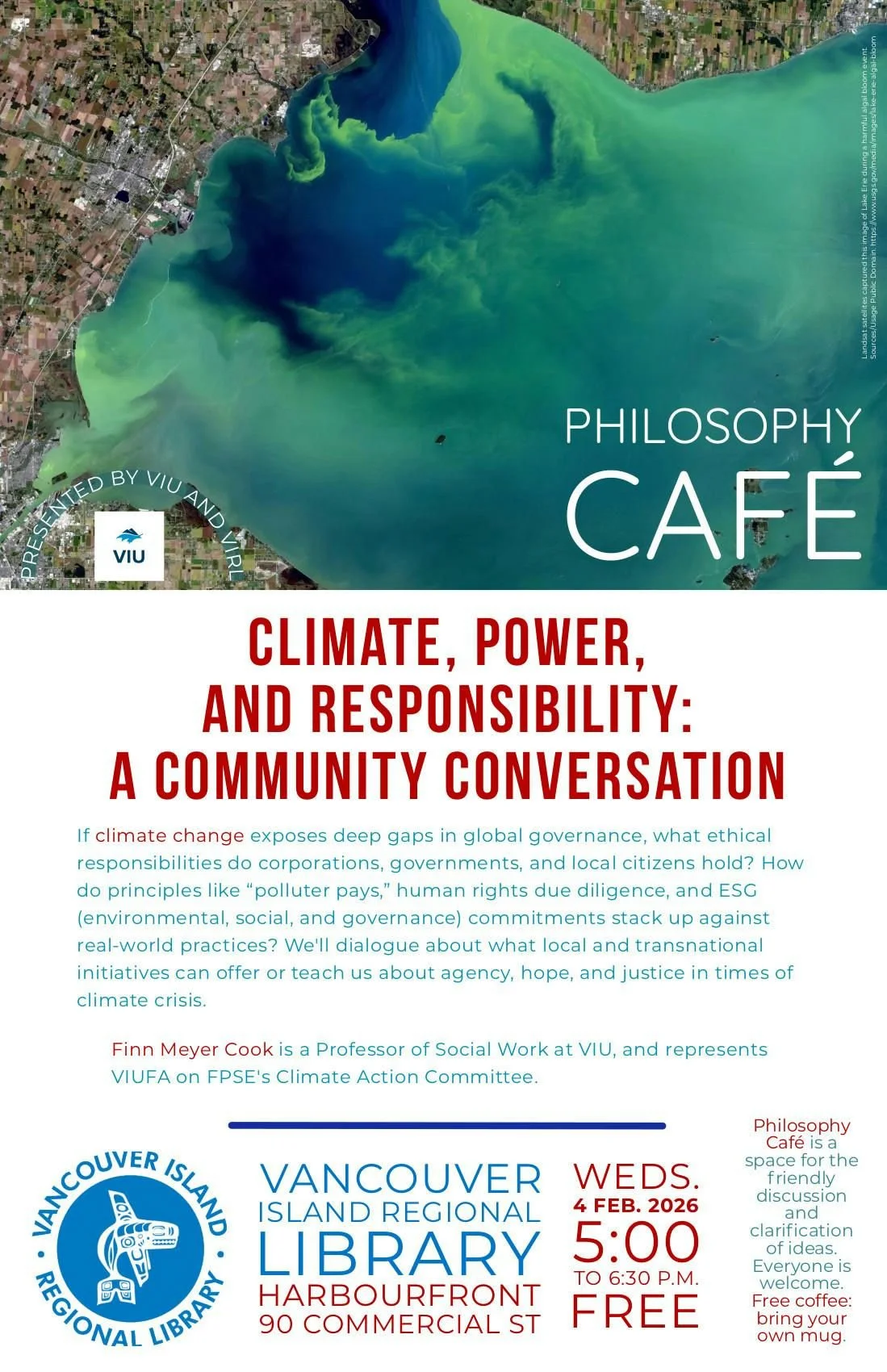 Philosophy Café: Climate, Power, and Responsibility—A Community Conversation