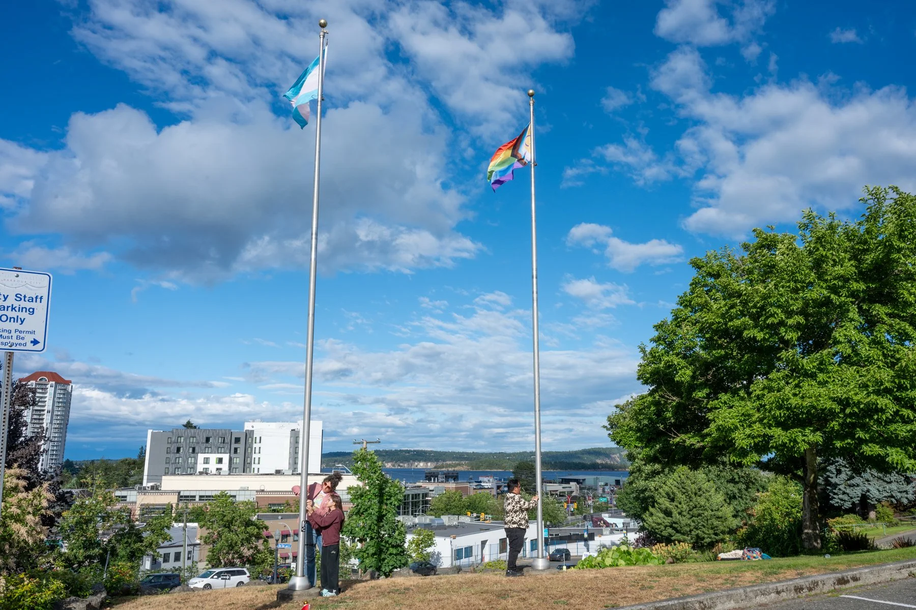 Flag raising marks 30 years of Pride in Nanaimo 