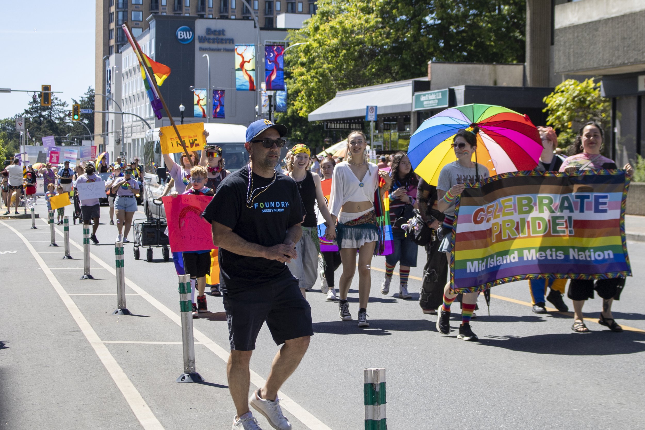 “You can't move forward unless people are moving forward together.” Nanaimo celebrates tenth annual Pride Parade