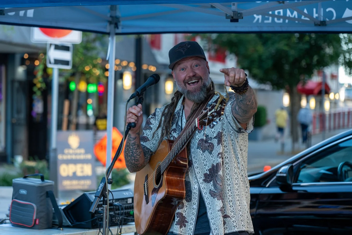 Musician at the Commercial Street Night Market 2026
