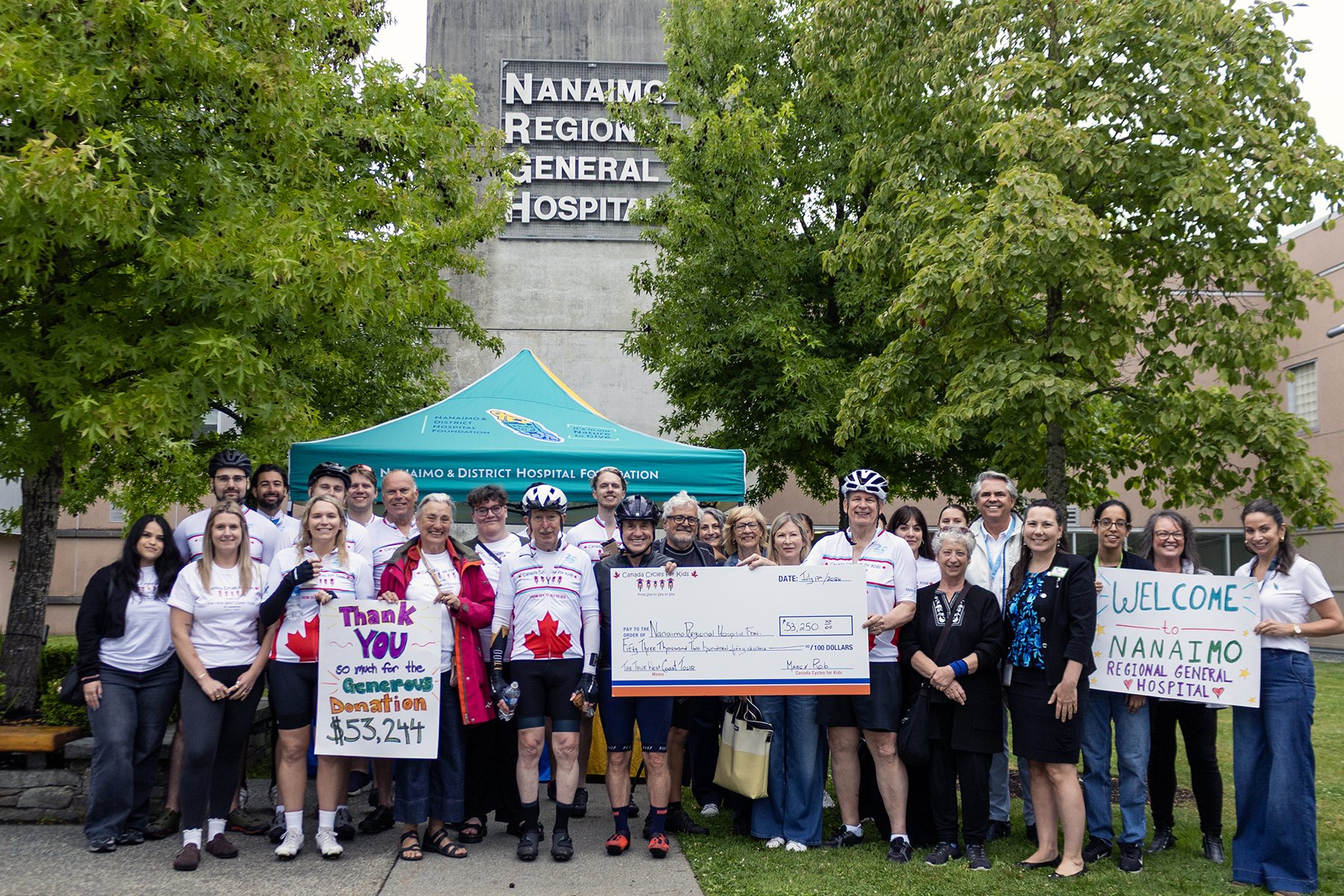Canada Cycles for Kids and the NRGH in Nanaimo