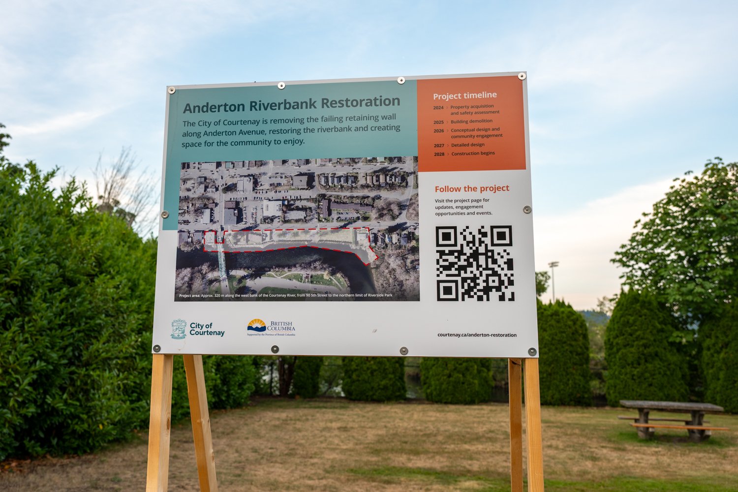 Restoring the Anderton Riverbank, Courtenay presents three design options to the public