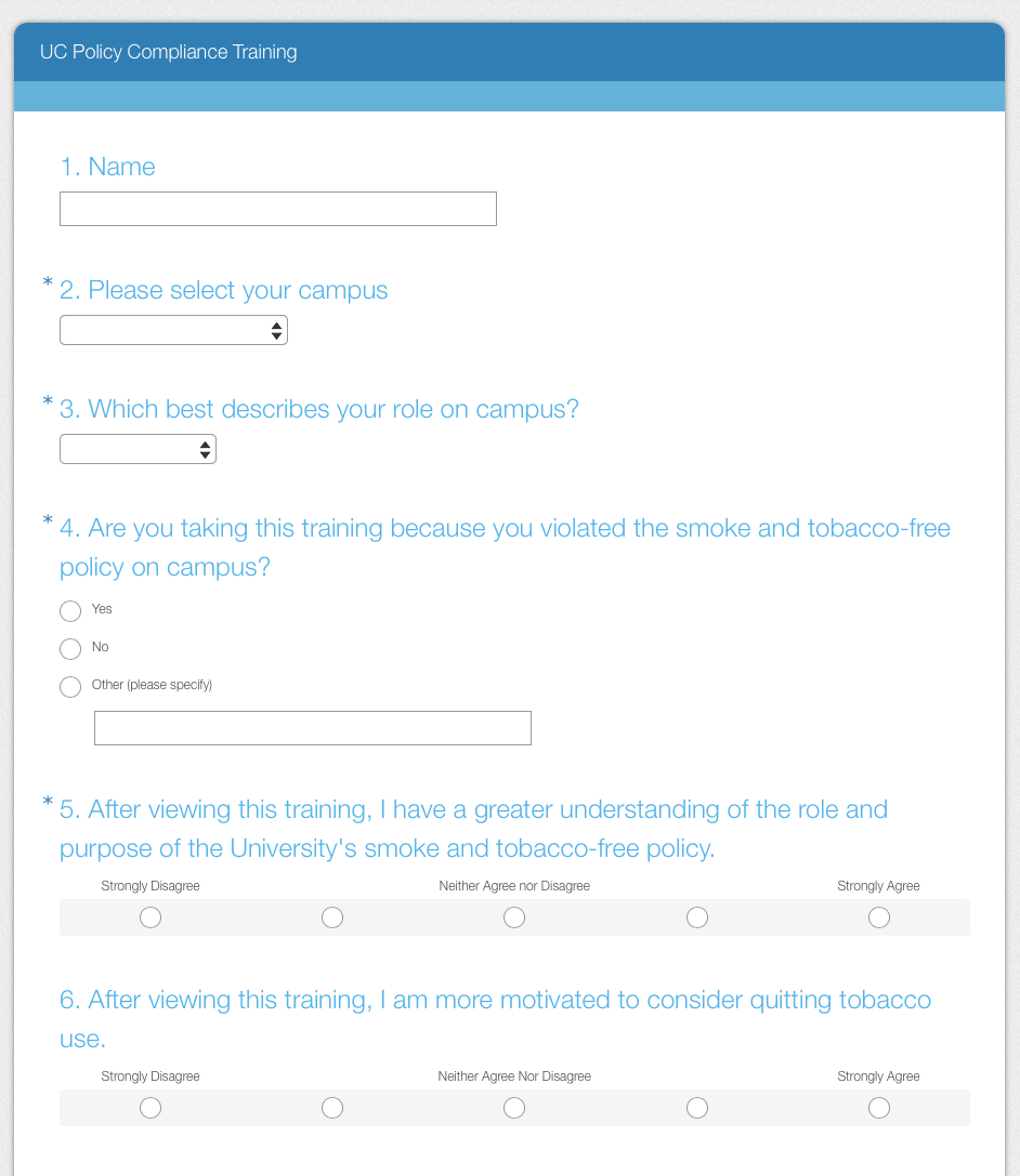 Step 3. Complete this quick evaluation