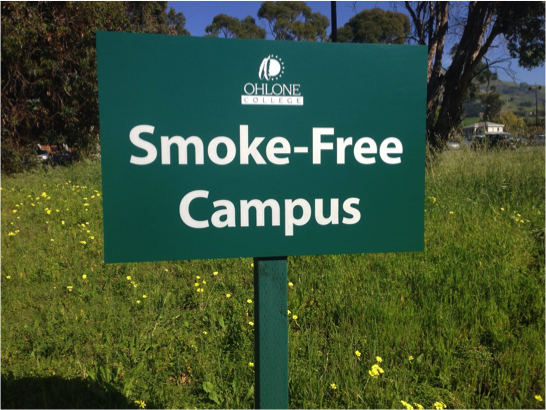 Ohlone College was the first community college in the Bay Area to adopt a 100% smoke-free policy.