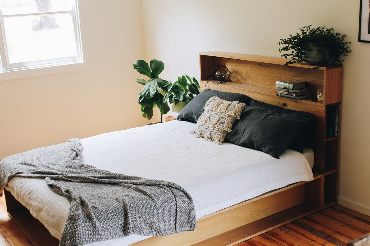 al and imo handmade timber platform bed frame with bookshelf bed head (12 of 25).jpg