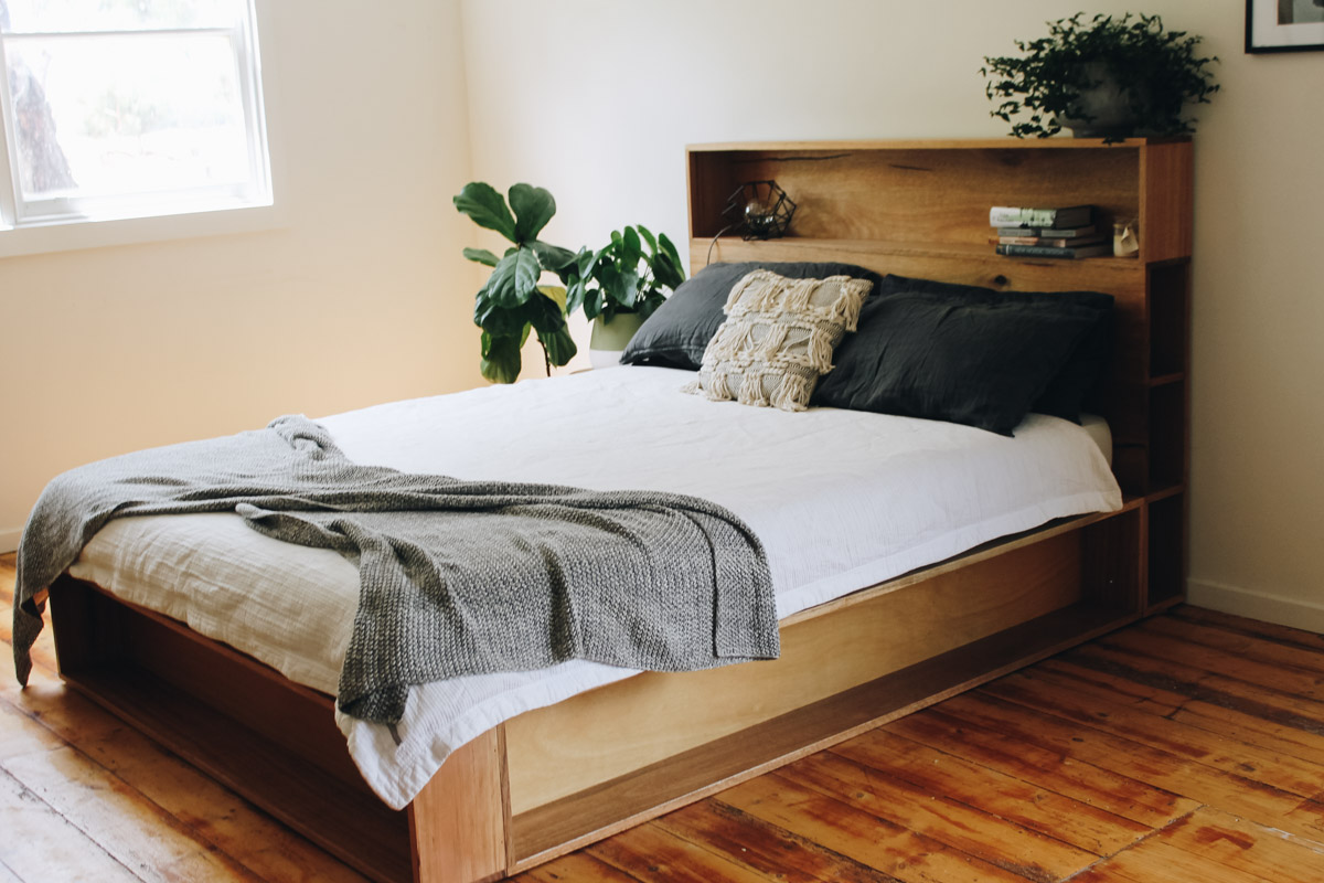 al and imo handmade timber platform bed frame with bookshelf bed head (4 of 25).jpg