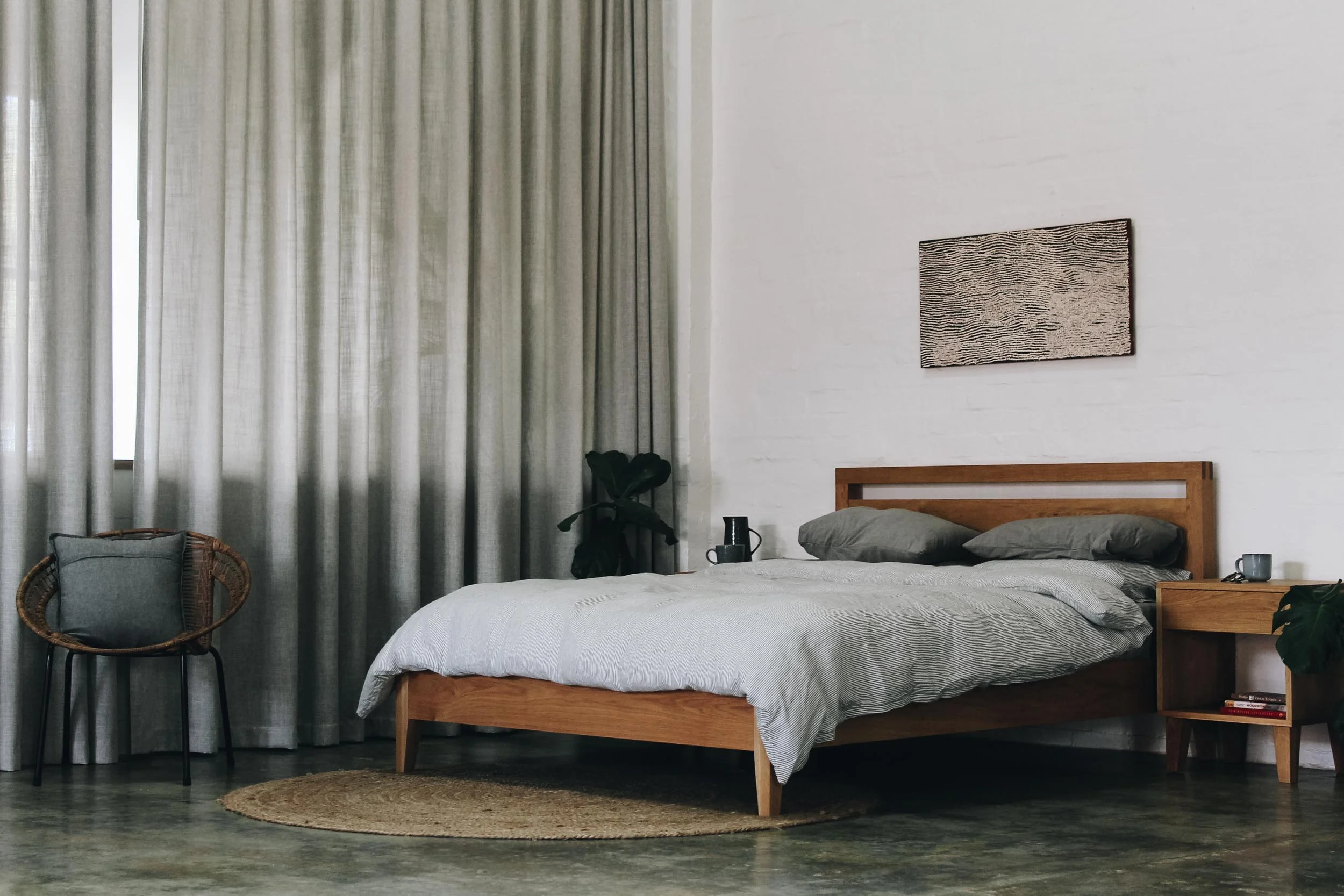 Al and Imo Handmade - American Oak Custom bed and Bedside Tables-31.jpg