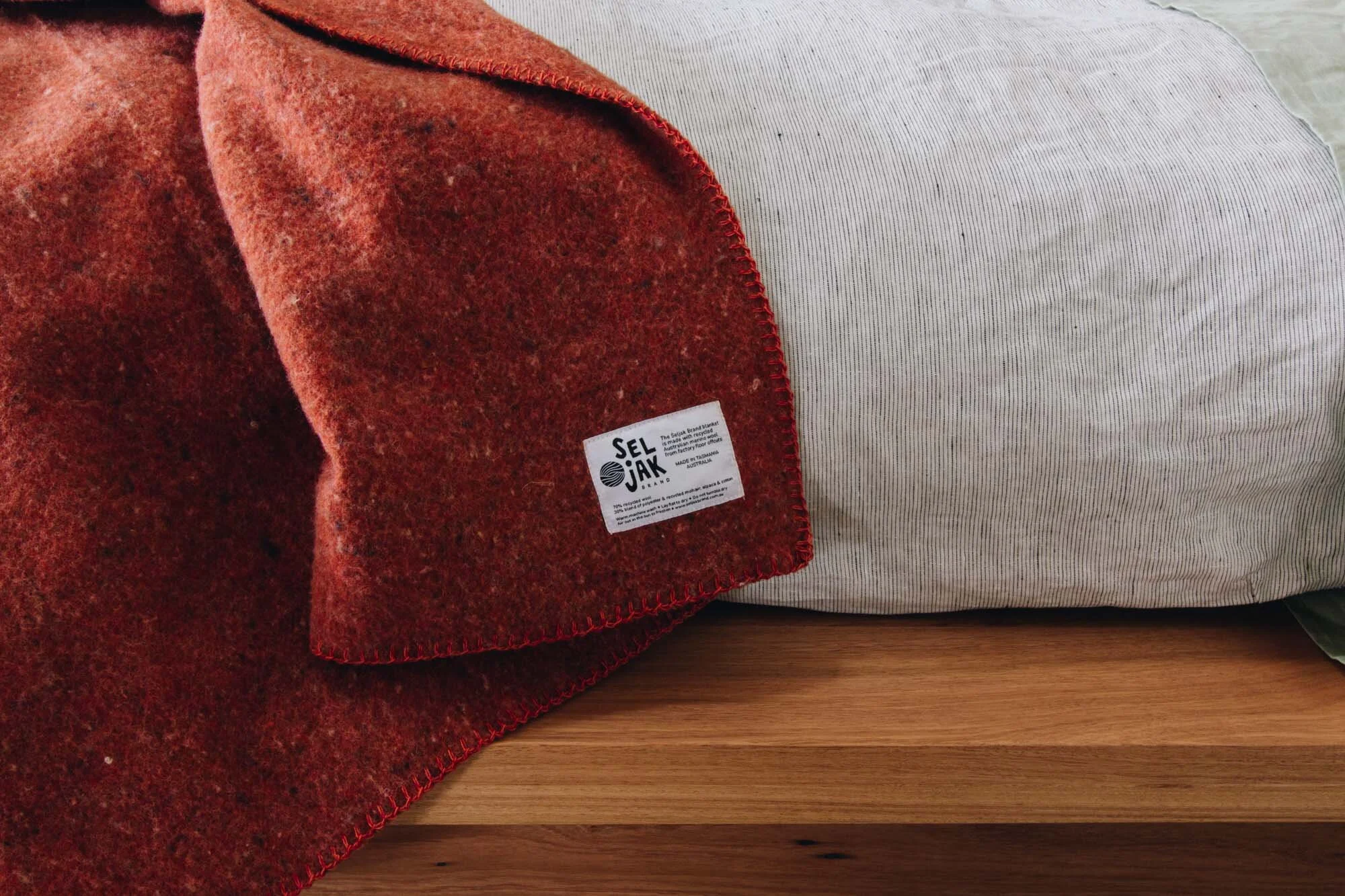 Al and Imo Handmade Ledge Bed Recycled Timber Low Platform Bed with builtin Bedside tables - Melbourne Australia-12.jpg