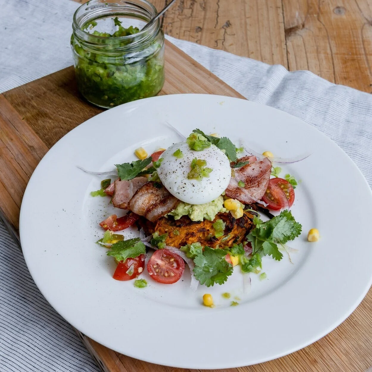 Sweet Potato Rosti Mexican Breakfast Stack