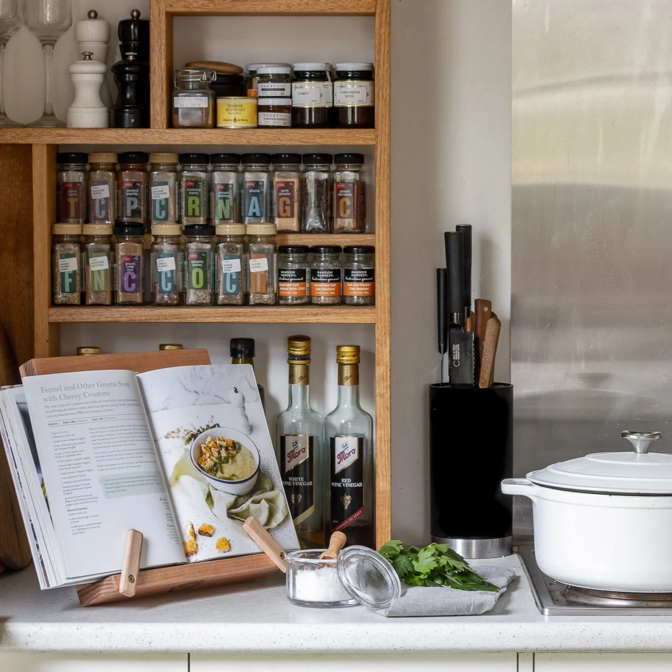 How To Make a DIY Timber Cookbook Stand