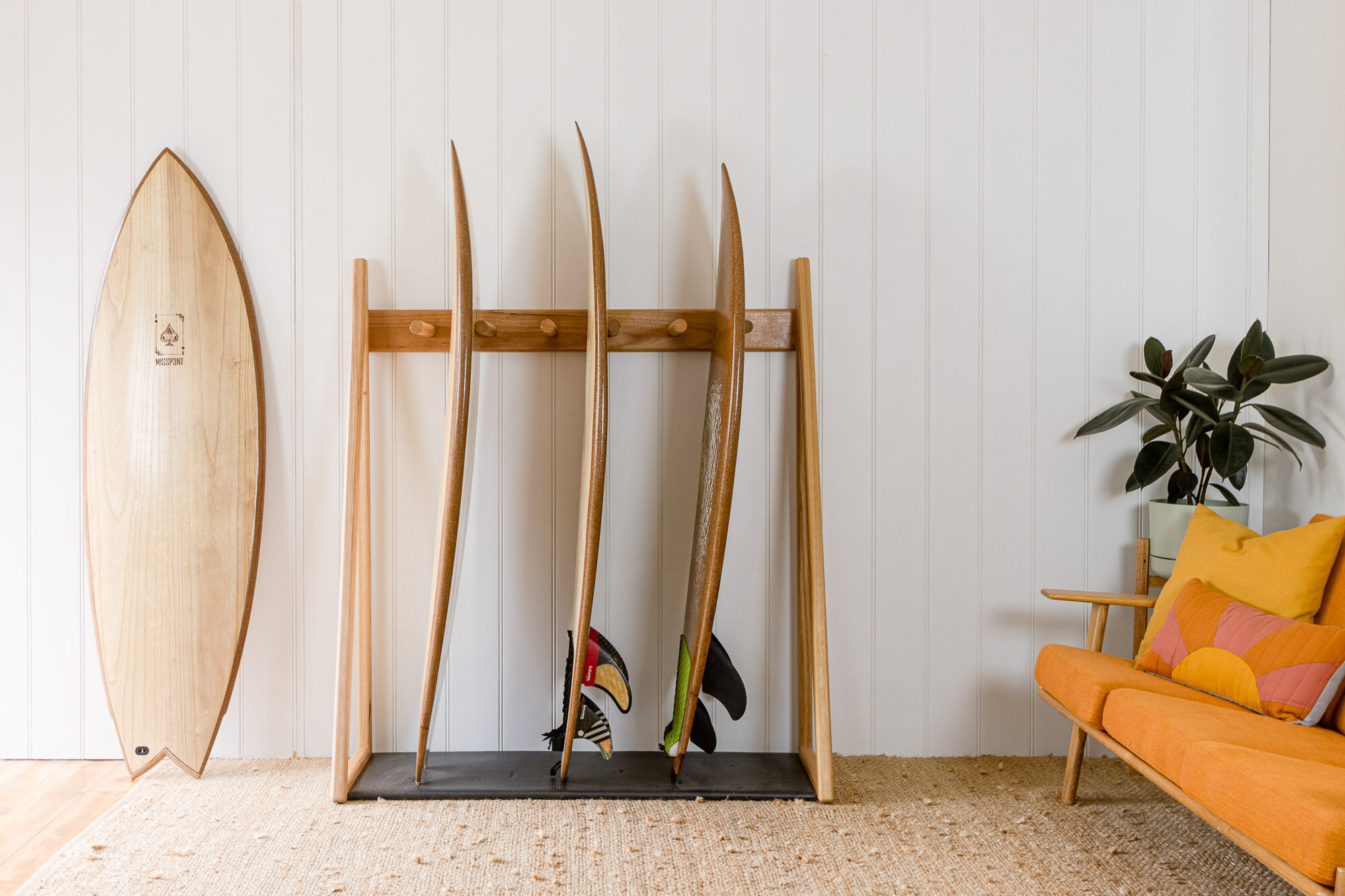 How to build a surfboard rack