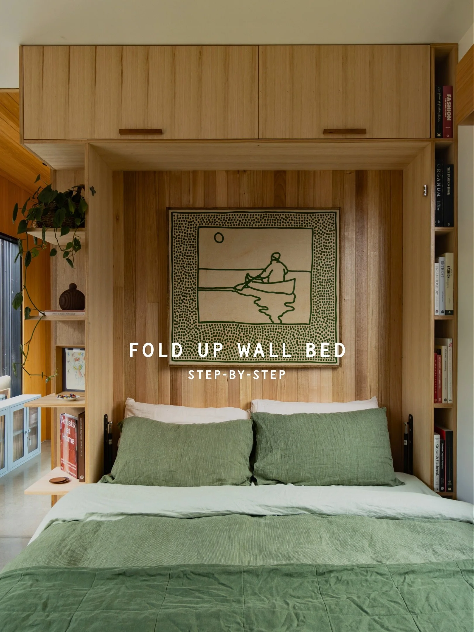 SAVE THIS POST ☝️

Step-by-step instructions of how we built our fold-up Murphy Bed. 

This is hands down one of our favourite home upgrades. No more dragging a mattress through the house when guests come and no more sleeping on the floor for them! ?