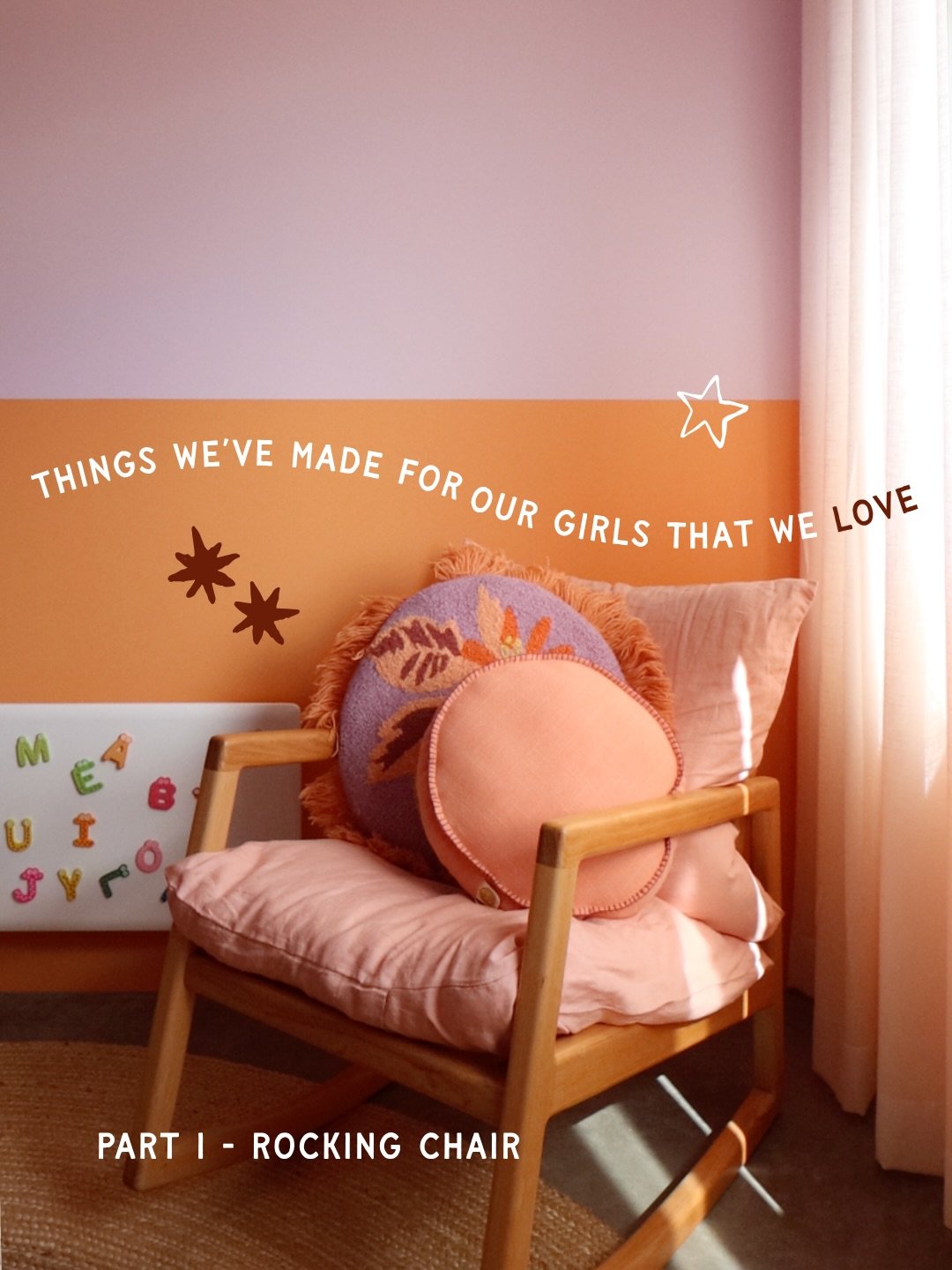 PART 1 of Things We've Made For Our Girls That We Love 🧡

I was originally going to share all of the projects in one carousel but as I started to dig through the archives I realised there were so many pics. So here is part 1 - our Rocking Chair - it