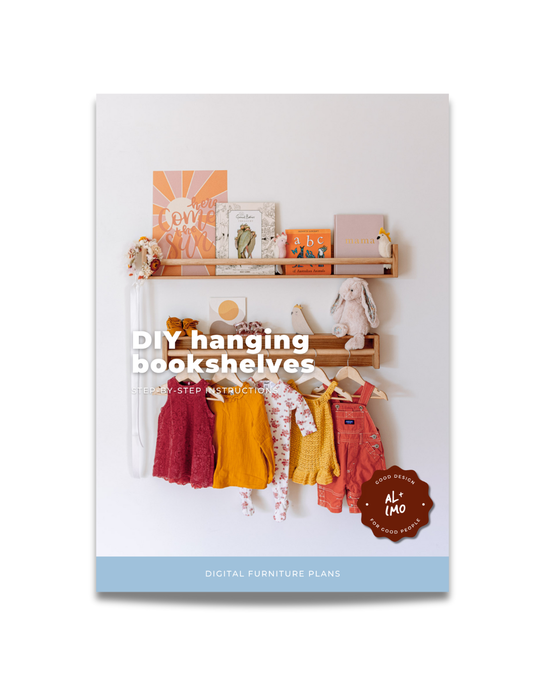 DIY Timber Hanging Bookshelf Plans