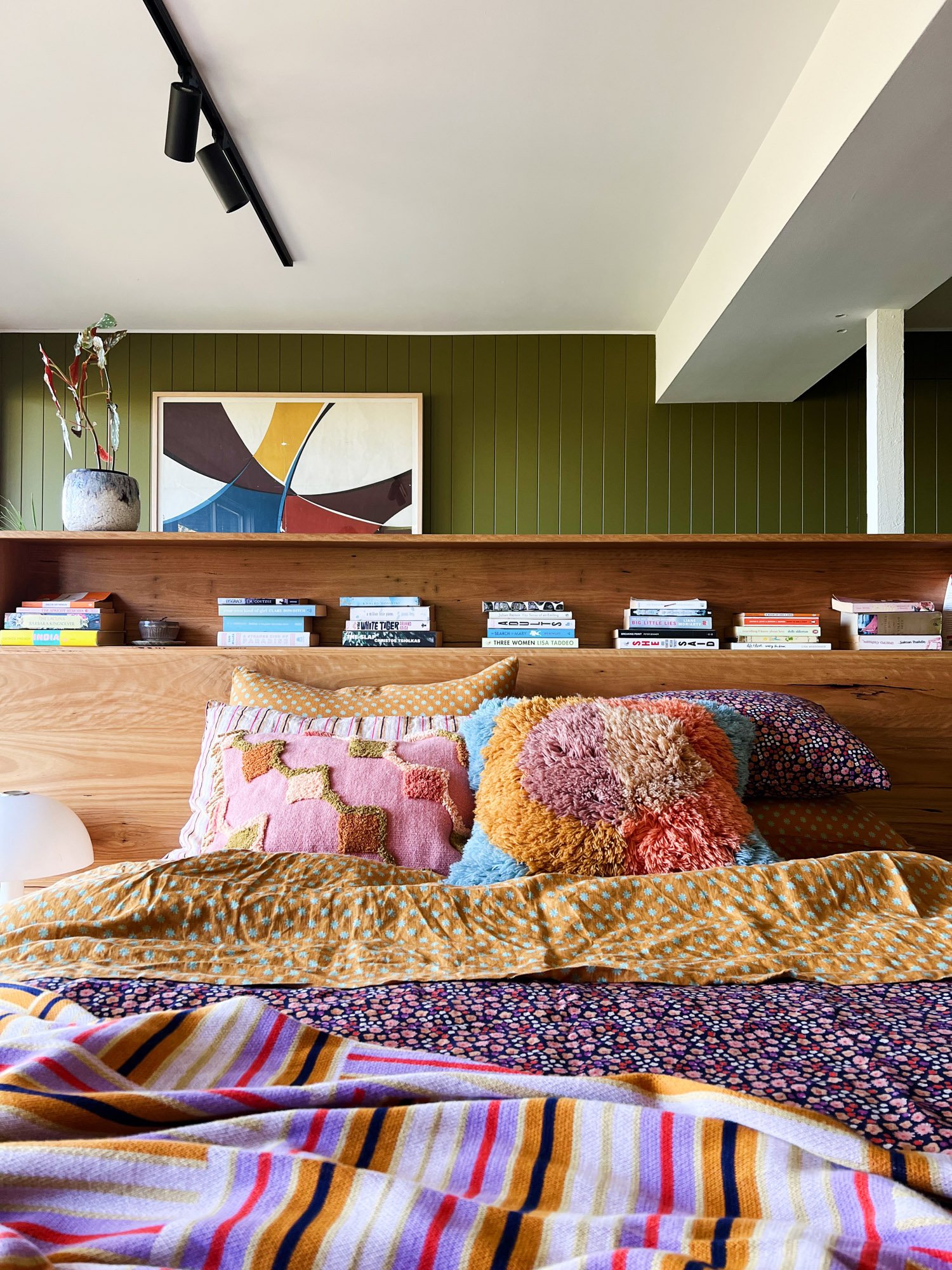 Al and Imo Bookshelf Ledge Bed Sage x Clare Linen-1.jpg