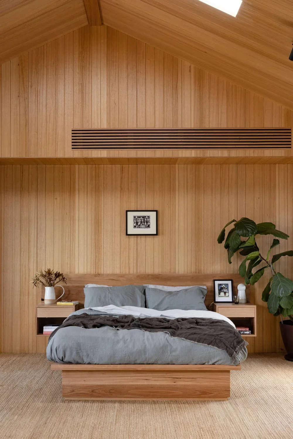 Low Drawer Bed + Floating Side Tables