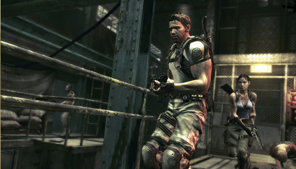 Resident Evil 5 was the sales leader in March, nearing 1.5 million total copies on Xbox 360 and PlayStation 3. Image from residentevil.com.