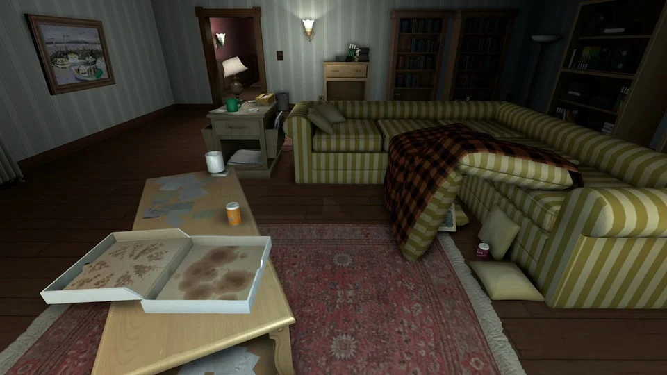 The quintessential 1990s sleepover party aftermath as depicted in Gone Home