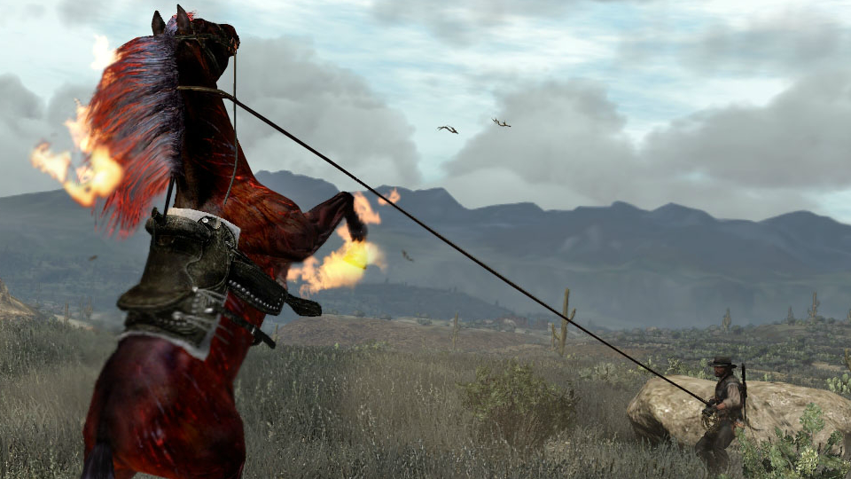 A hellish horse, of course
