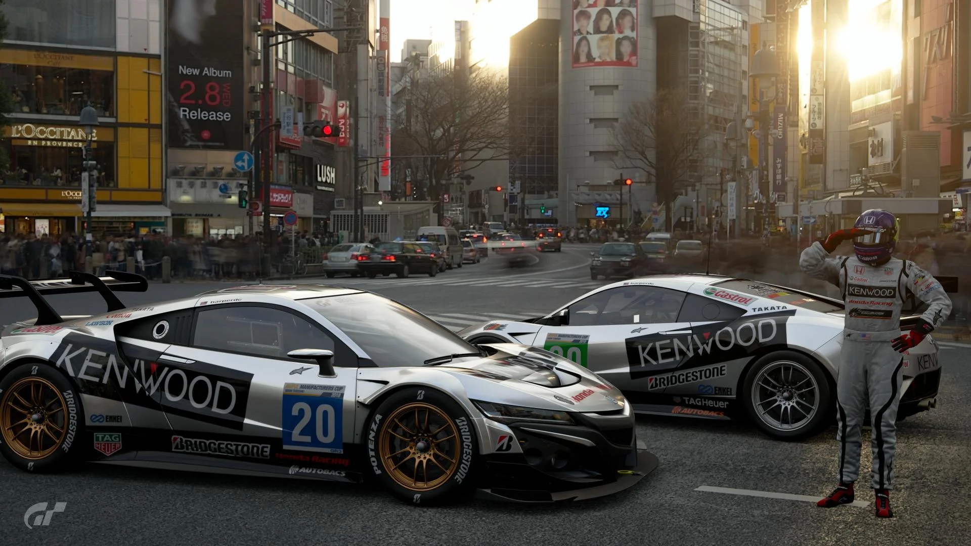 Gran Turismo Sport’s photo scapes mode is still a blast, especially now that you can customize both the driver’s suits and helmets, and even include them in the photos
