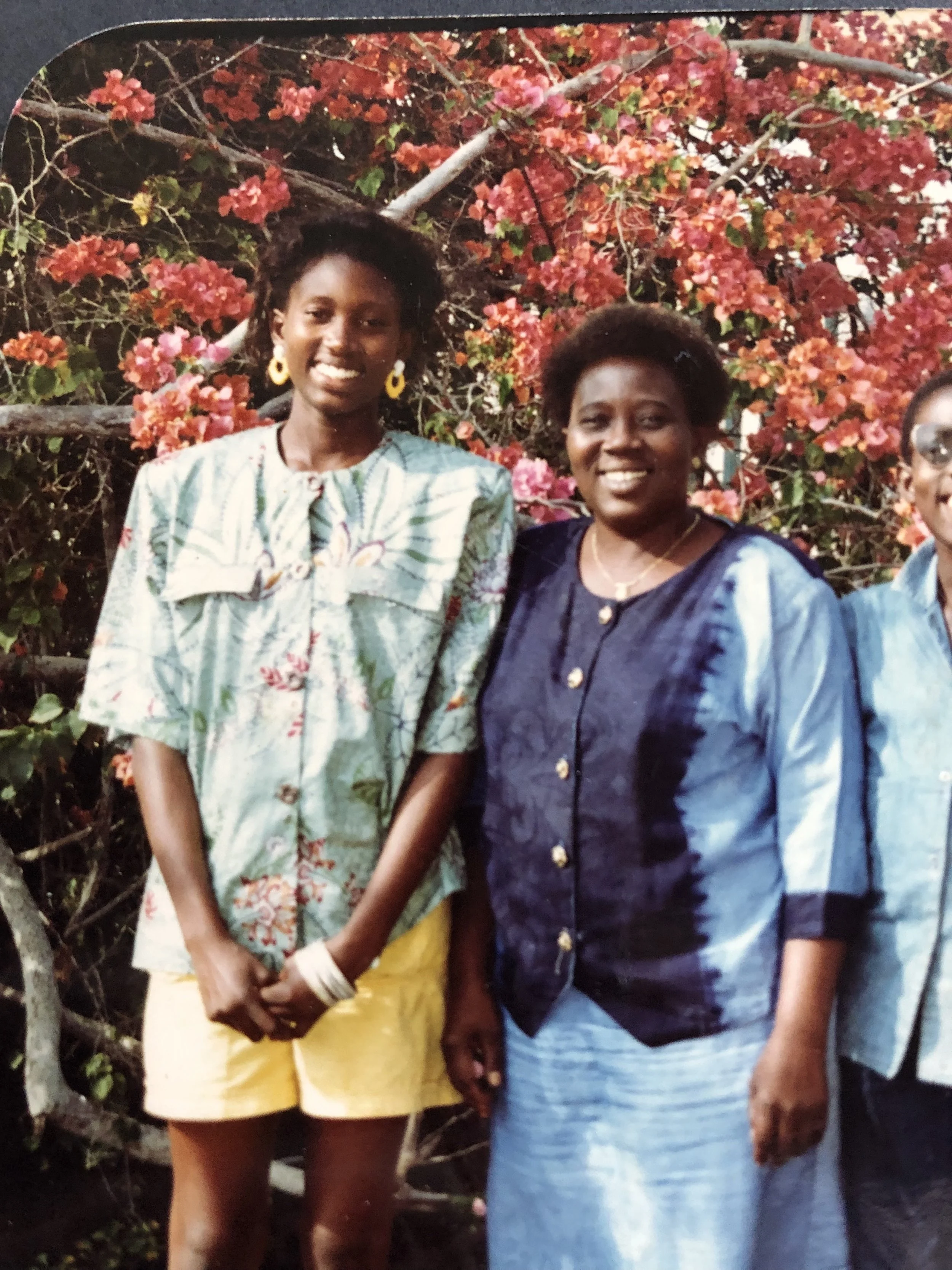 My mother and I in 1987