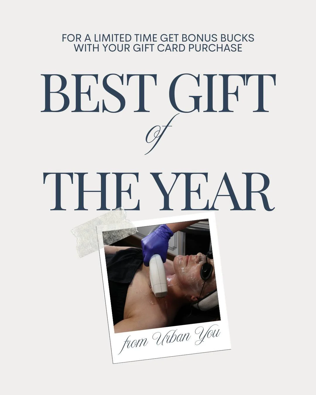 Get them the gift they actually want&mdash;no guessing required. 🎁✨

Gift Card Bonus:
&rarr; Buy $500 Gift Card, get $100 Bonus Bucks
&rarr; Buy $250 Gift Card, get $50 Bonus Bucks

Perfect for goals like energy, weight loss, hair restoration, and a