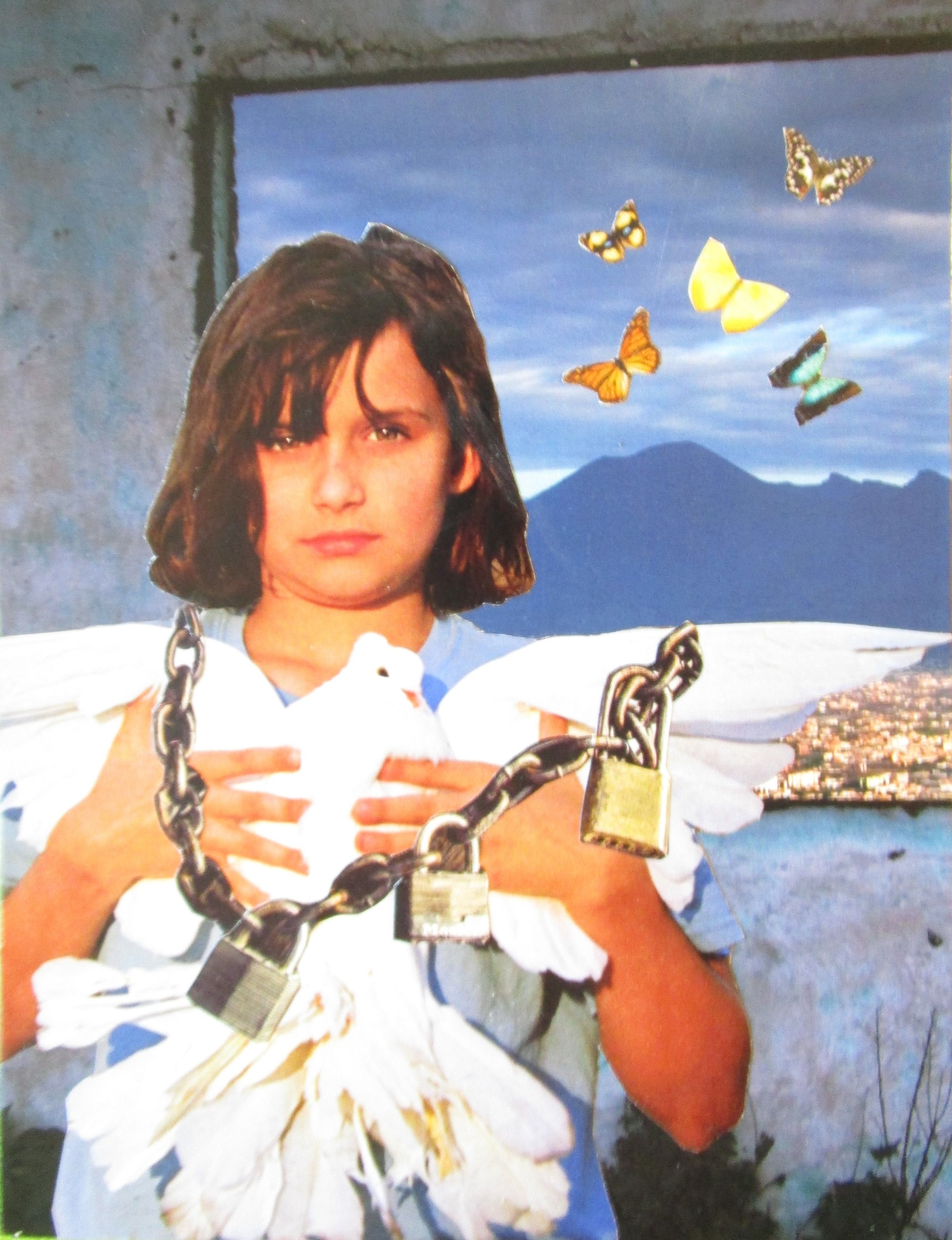 SoulCollage Card: Immunity to Change . "I am one who keeps you chained in order to protect you from the dangers of flight."