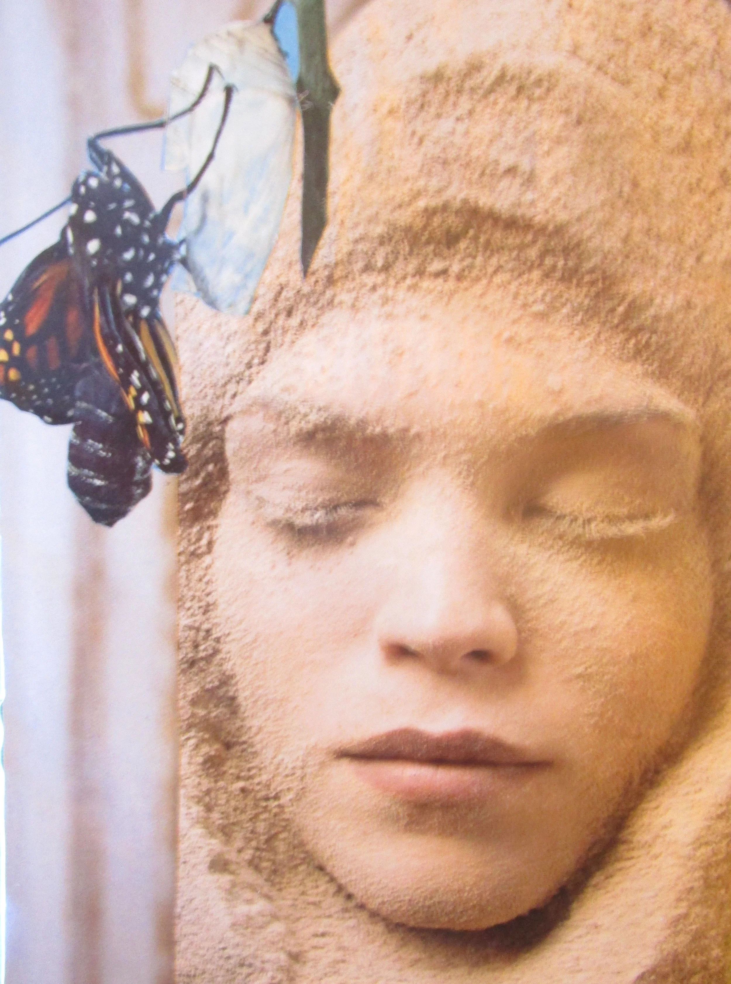 SoulCollage "Emerging": "I am one who is becoming who I am, emerging from the dust fallen as I carve my soul's shape. I am one who has learned to live within discomfort, to understand discomfort as an invitation to growth, to flight, and to becoming...