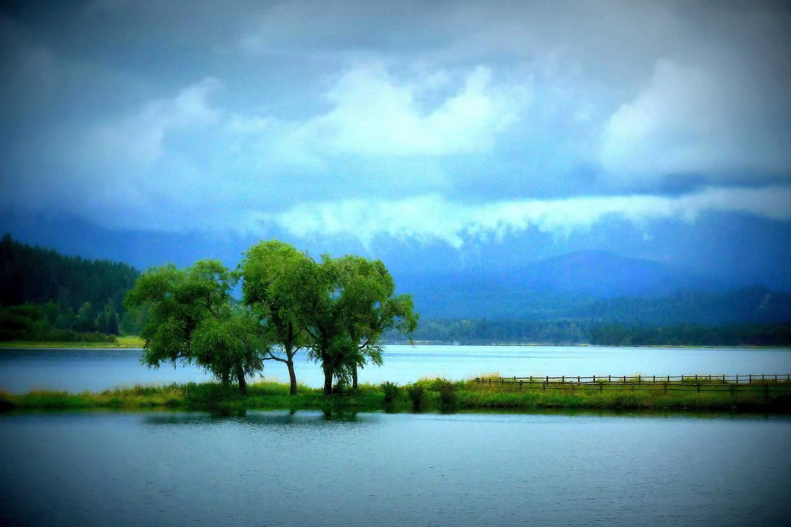 "Dusk over the Pend Oreille"