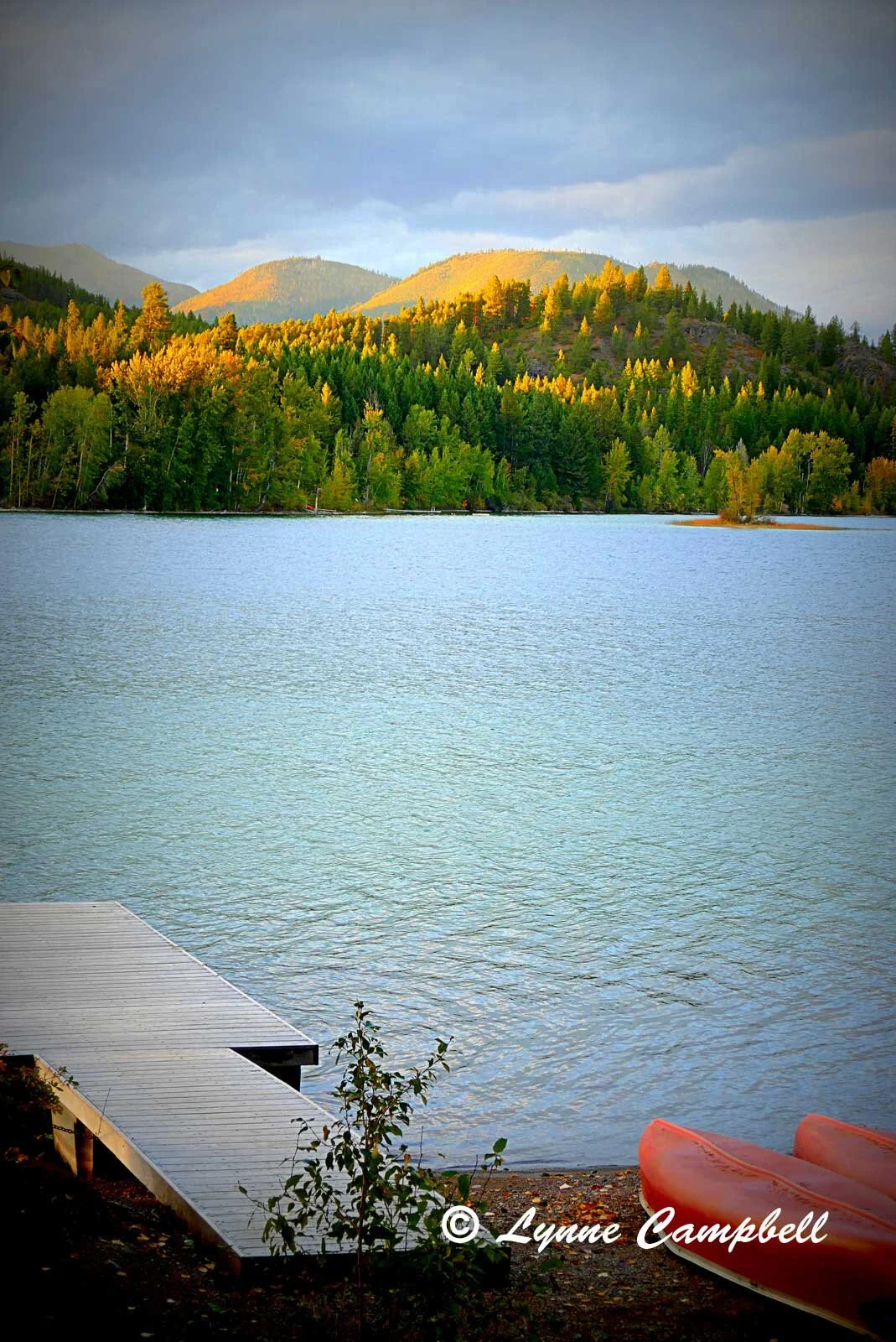 "Evening Light, Lake Five"