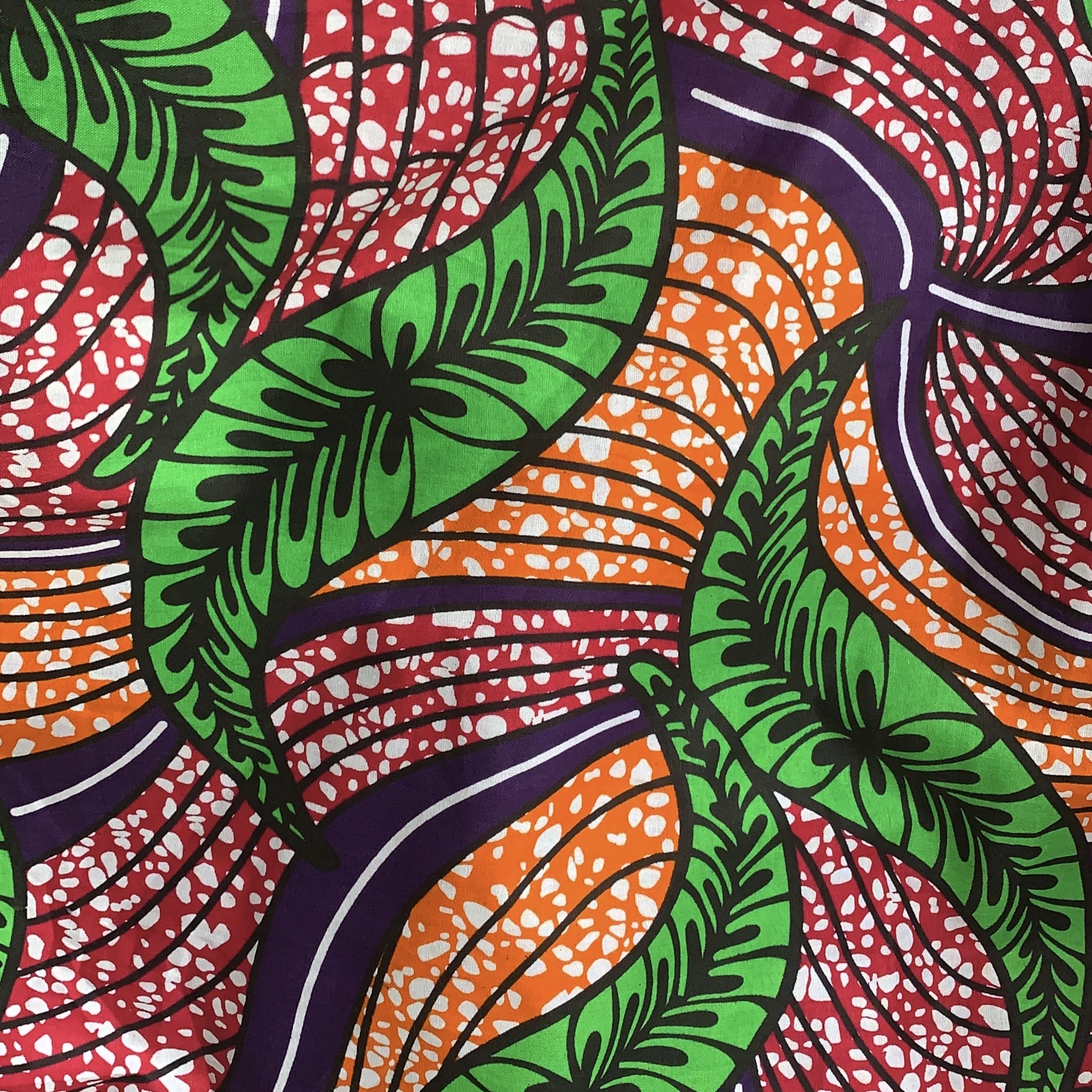 Red/Green African Print