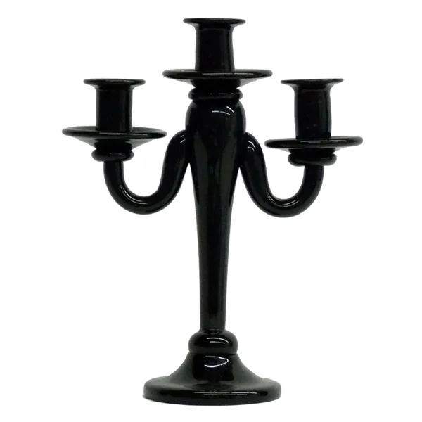 Black Three Armed Candelabra