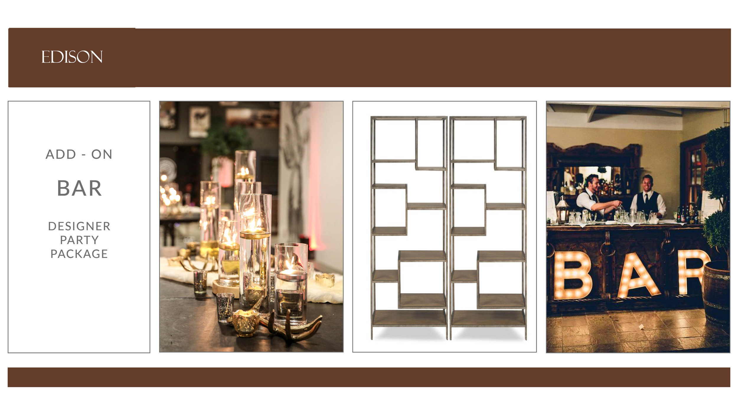 ADD-ON: Edison Bar Package