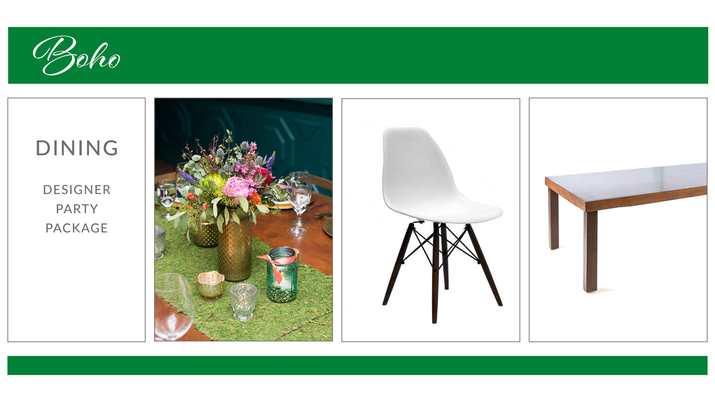 Boho Dining Package