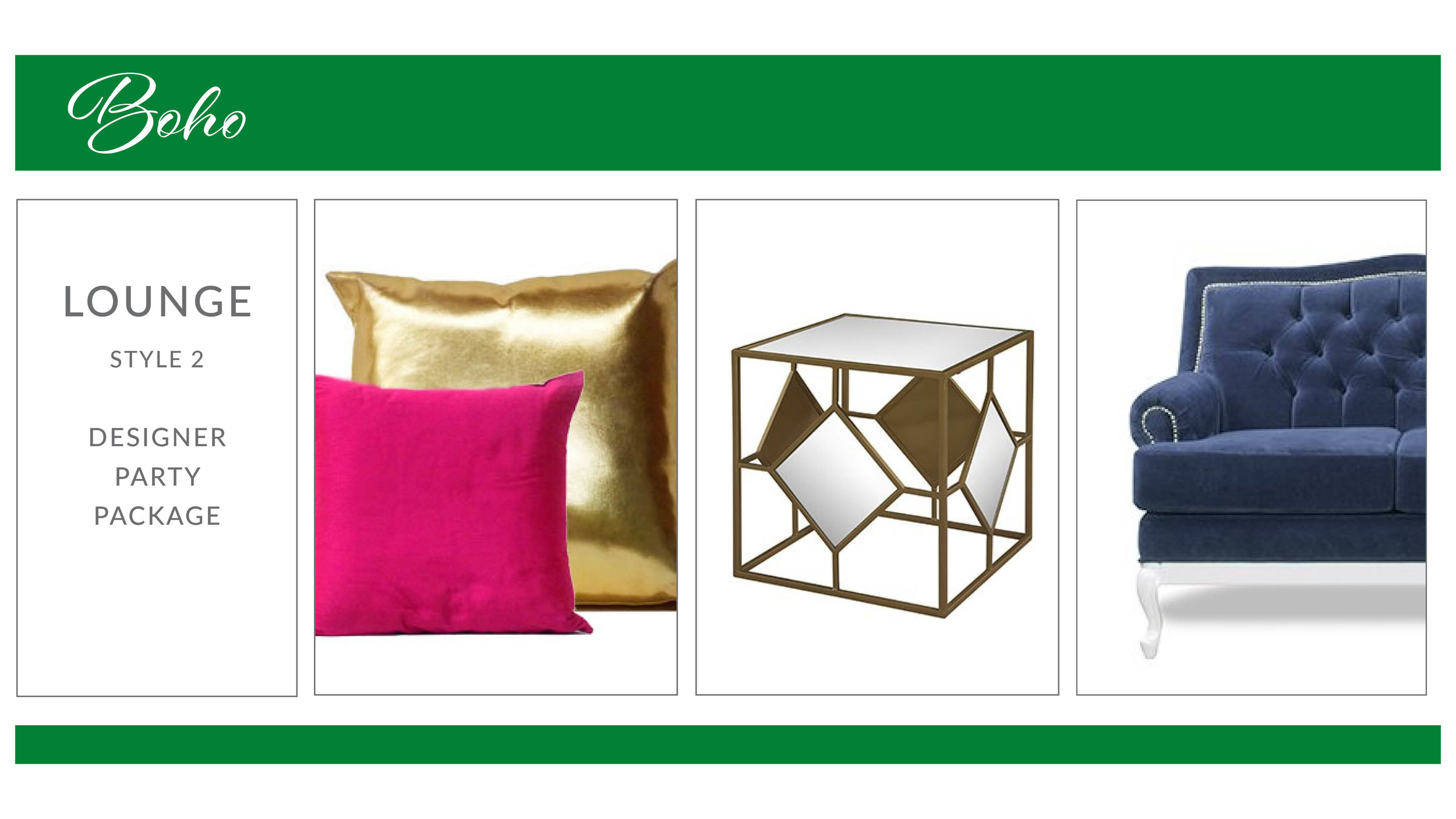 Boho Lounge Package: Style 2