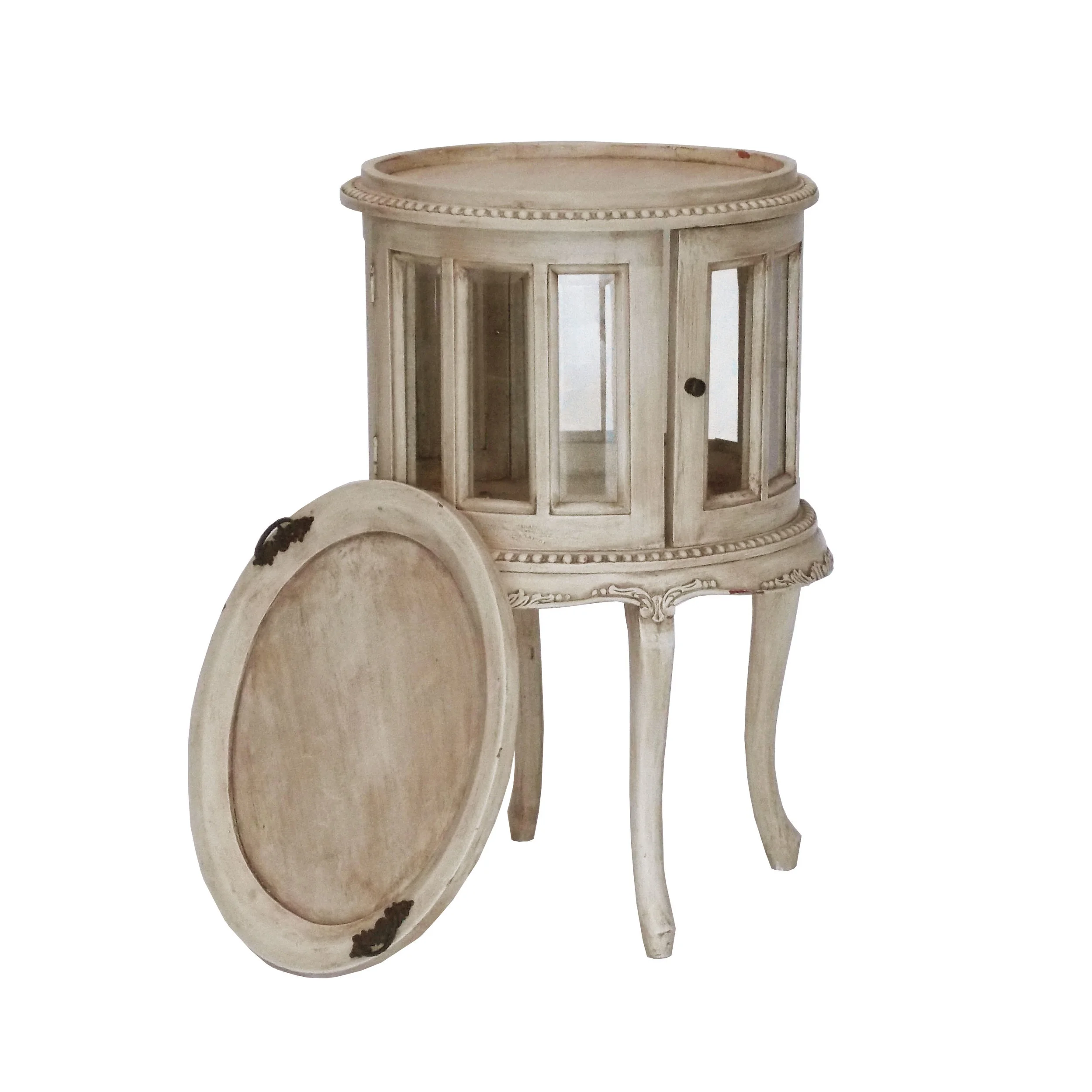 Beige Multi-Pupose Curio/Cabinet