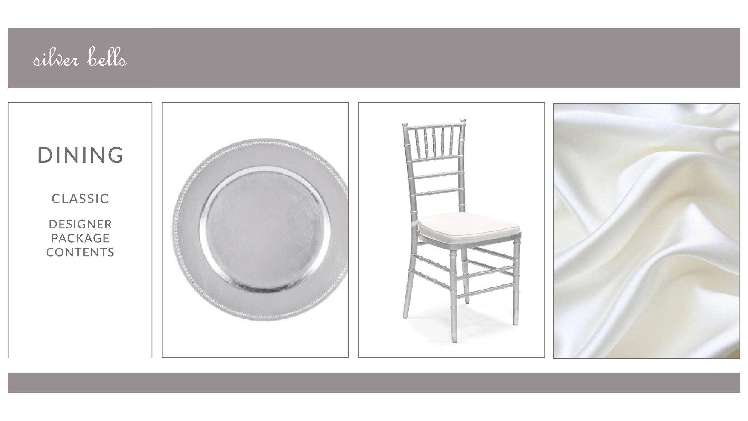 Silver Bells Dining Package Style 1: Classic
